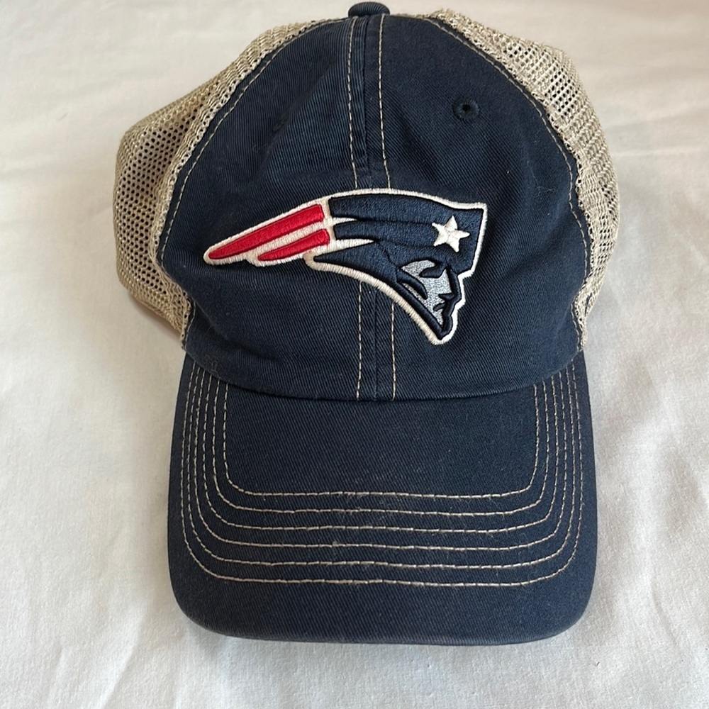 ‘47 Brand Patriots Trucker Hat Cap - Like New Mesh Snap Back One Size Adult